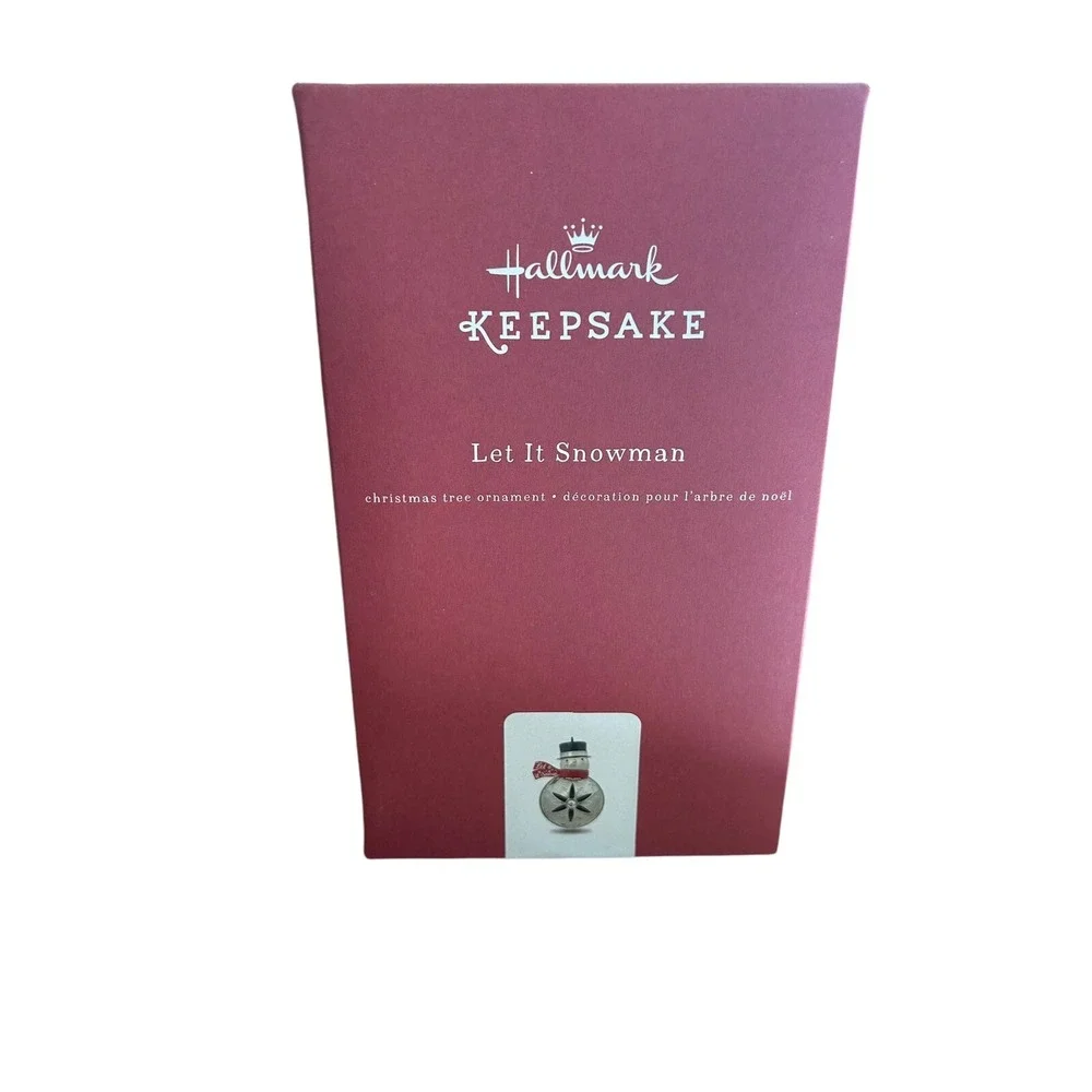 Hallmark Keepsake 2017 Let It Snowman Premium Metal Christmas Tree Ornament‎ NIB